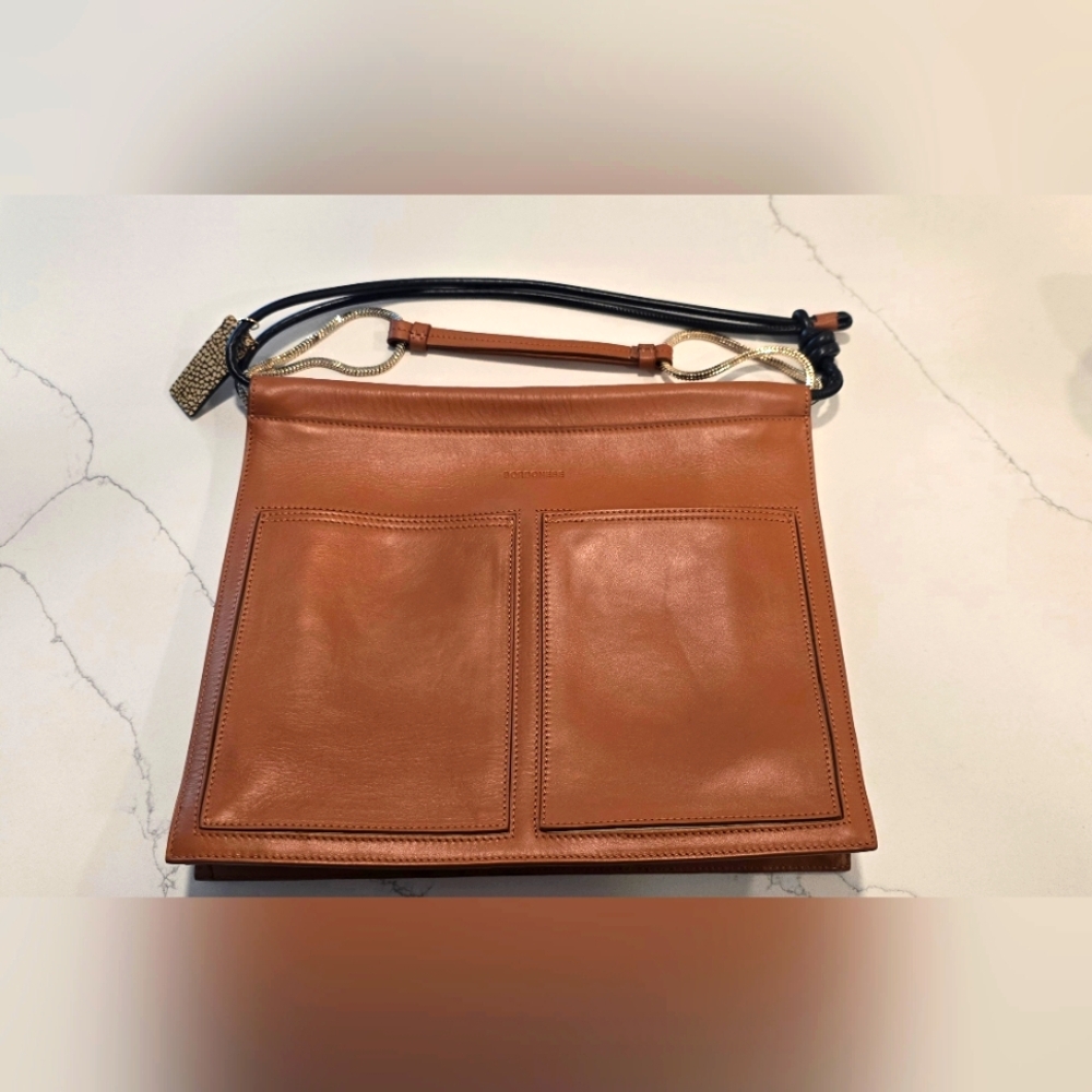 NWOT Borbonese Tan Leather Purse